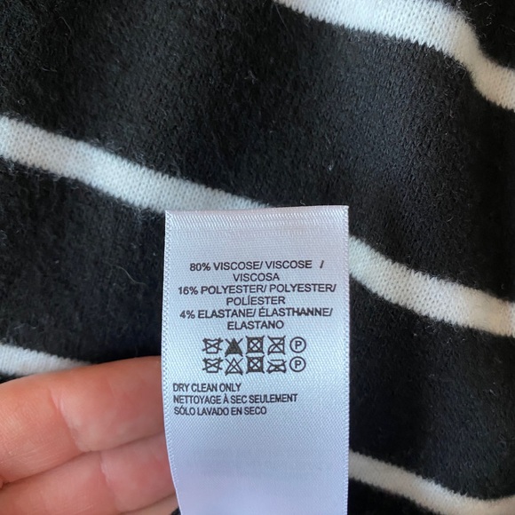 EUC Lucky Brand Striped Mockneck Sweater - Picture 3 of 5